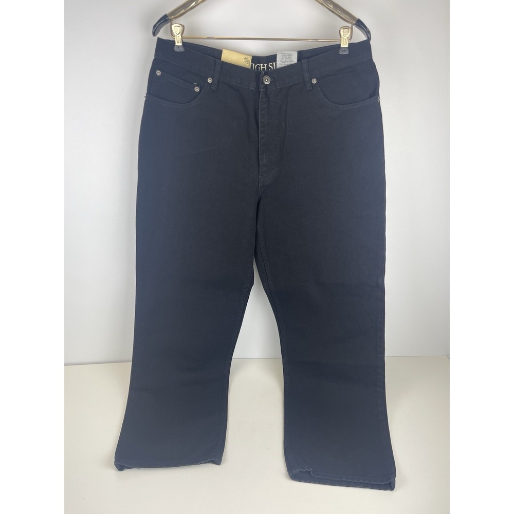 High Sierra Mens 36 x 30 Relax Fit W/moderate Taper Black Denim Jeans‎ NWT